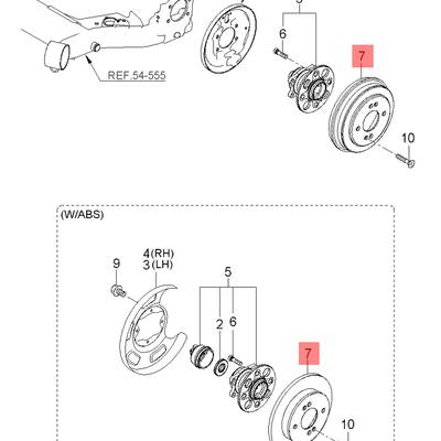 Hyundai/Kia 58411-07000 Барабан тормозной 