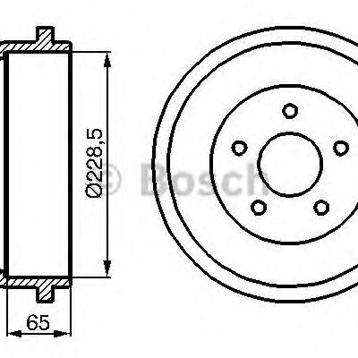 Bosch 0 986 477 129 Барабан тормозной 