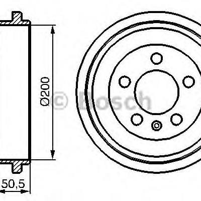 Bosch 0 986 477 133 Барабан тормозной 