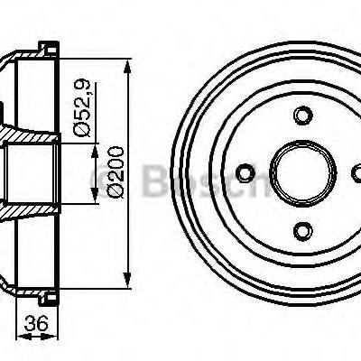 Bosch 0 986 477 134 Барабан тормозной