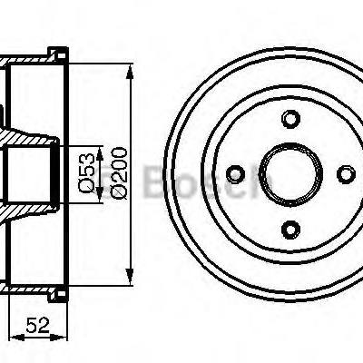 Bosch 0 986 477 135 Барабан тормозной