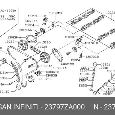 Nissan 23797-ZA000 Клапан