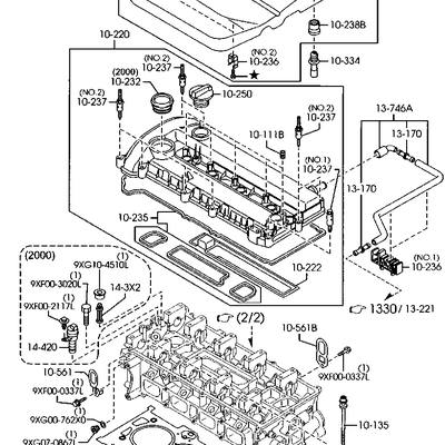 Mazda L801-10-271 Прокладка гбц