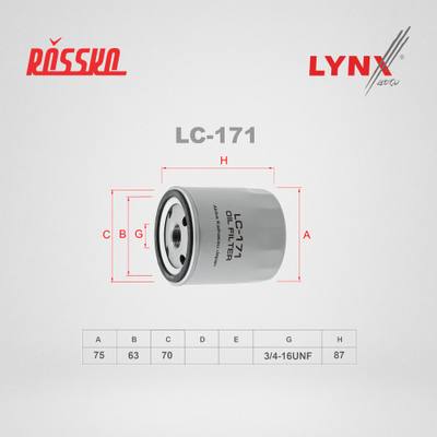LYNXauto LC-171 Фильтр масляный