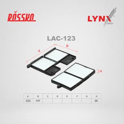 LYNXauto LAC-123 Фильтр салона