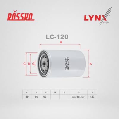 LYNXauto LC-120 Фильтр масляный