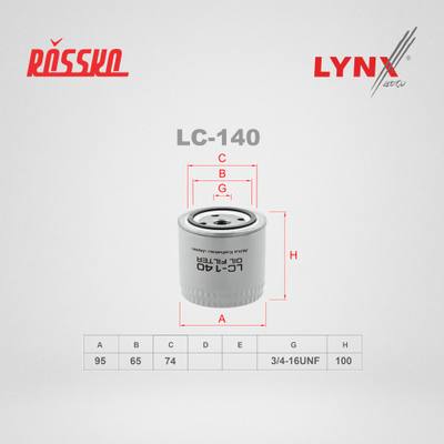 LYNXauto LC-140 Фильтр масляный