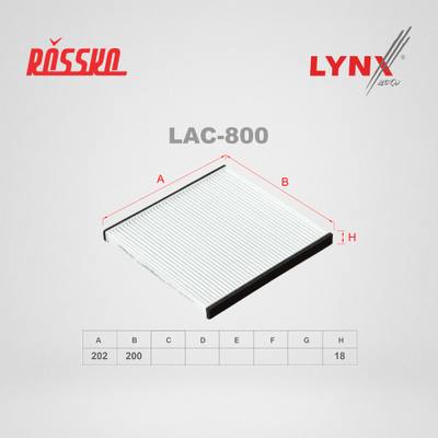 LYNXauto LAC-800 Фильтр салона