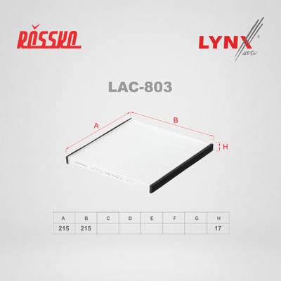 LYNXauto LAC-803 Фильтр салона