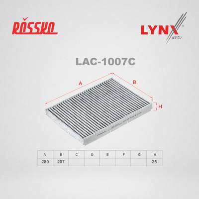 LYNXauto LAC-1007C Фильтр салона угольный