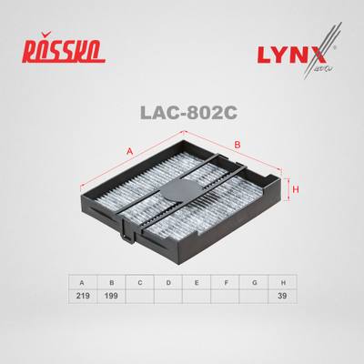 LYNXauto LAC-802C Фильтр салона угольный