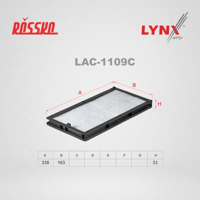 LYNXauto LAC-1109C Фильтр салона угольный