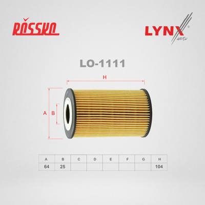 LYNXauto LO-1111 Фильтр масляный (картридж)