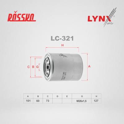 LYNXauto LC-321 Фильтр масляный