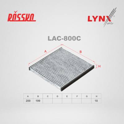 LYNXauto LAC-800C Фильтр салона угольный