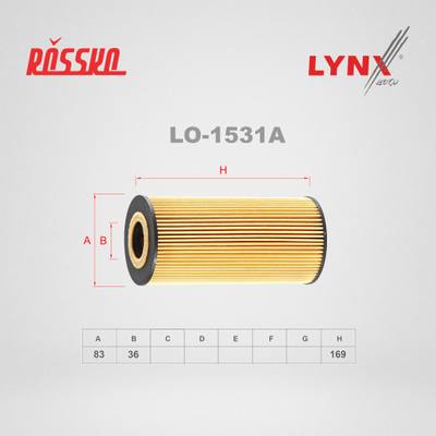 LYNXauto LO-1531A Фильтр масляный (картридж)