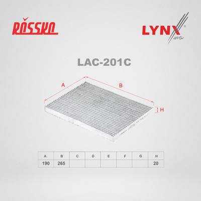 LYNXauto LAC-201C Фильтр салона угольный