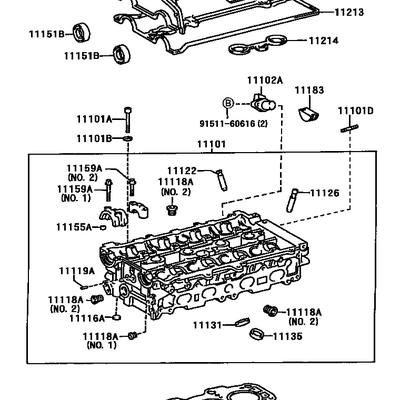 Toyota 11115-88580 Прокладка головки блока цилиндров