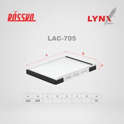 LYNXauto LAC-705 Фильтр салона