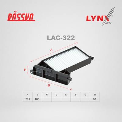 LYNXauto LAC-322 Фильтр салона