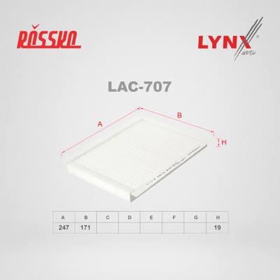 LYNXauto LAC-707 Фильтр салона