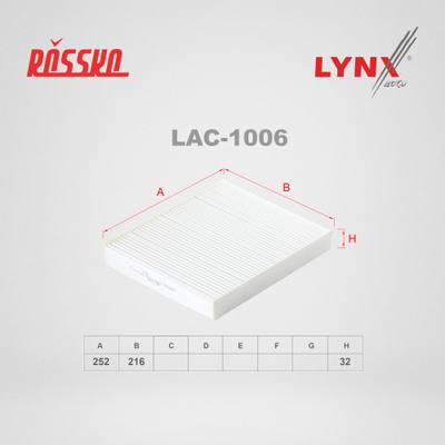 LYNXauto LAC-1006 Фильтр салона