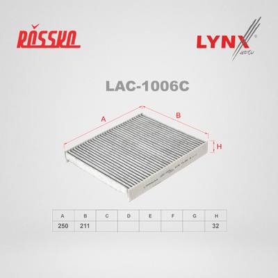 LYNXauto LAC-1006C Фильтр салона угольный