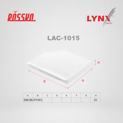 LYNXauto LAC-1015 Фильтр салонный