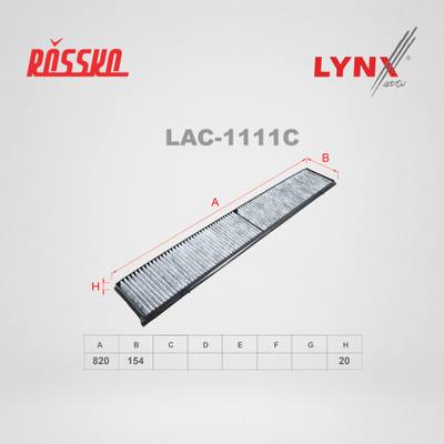 LYNXauto LAC-1111C Фильтр салона угольный