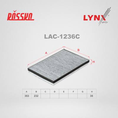 LYNXauto LAC-1236C Фильтр салона угольный
