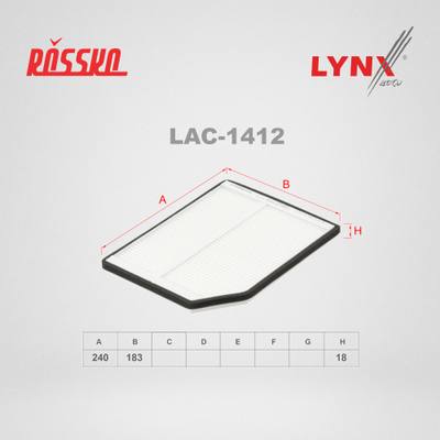 LYNXauto LAC-1412 Фильтр салона