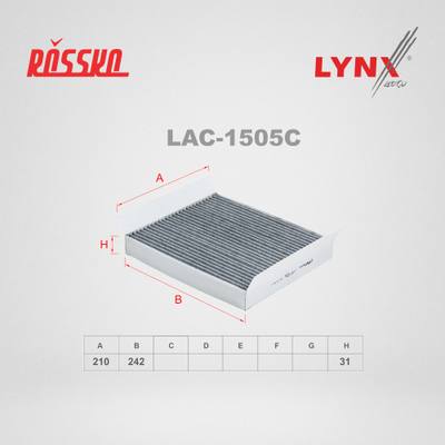 LYNXauto LAC-1505C Фильтр салона угольный