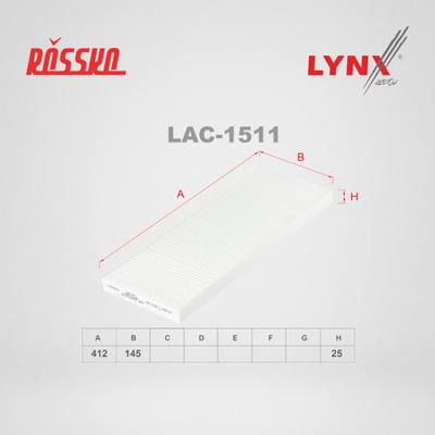LYNXauto LAC-1511 Фильтр салонный