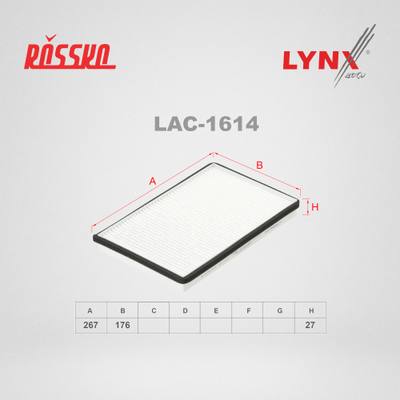 LYNXauto LAC-1614 Фильтр салона