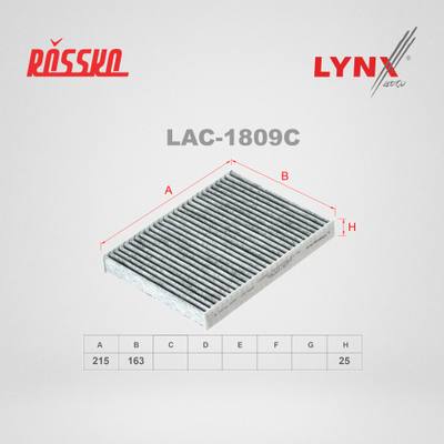 LYNXauto LAC-1809C Фильтр салона угольный UAZ PATRIOT/HUNTER 31519