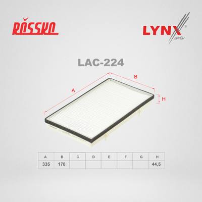 LYNXauto LAC-224 Фильтр салона