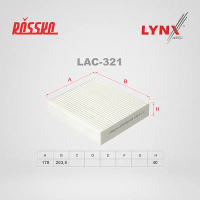 LYNXauto LAC-321 Фильтр салона