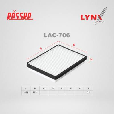 LYNXauto LAC-706 Фильтр салона