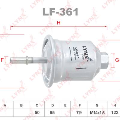 LYNXauto LF-361 Фильтр топливный