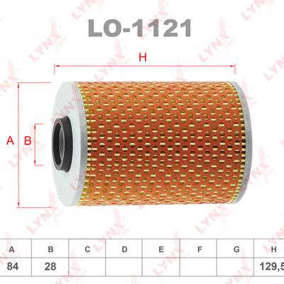 LYNXauto LO-1121 Фильтр масляный (картридж)