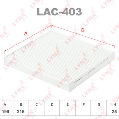 LYNXauto LAC-403 Фильтр салонный