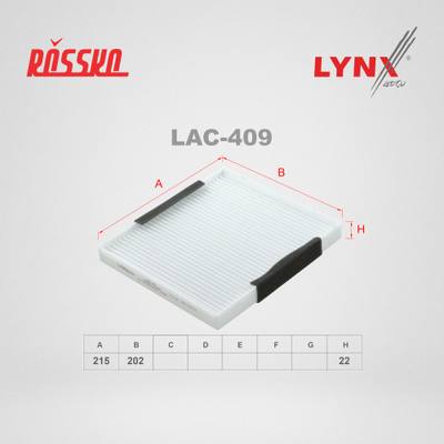 LYNXauto LAC-409 Фильтр салонный
