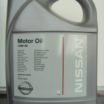 Nissan KE900-99942-R Масло моторное полусинтетическое Motor Oil 10W-40, 5л ( KE90099942 )