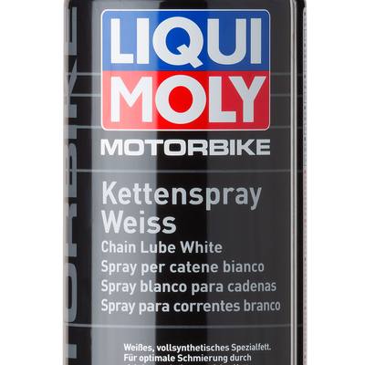 Liqui Moly 1591 Смазка цепная белая для мотоциклов Motorbike Kettenspray weiss, 400мл