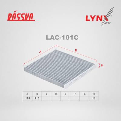 LYNXauto LAC-101C Фильтр салонный угольный