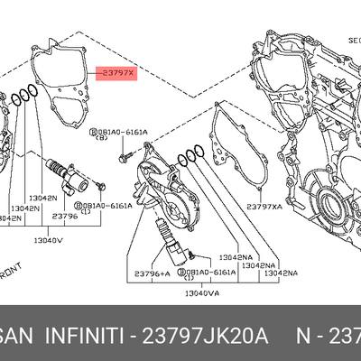 Nissan 23797-JK20A Прокладка