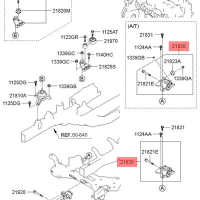 Hyundai/Kia 21830-2S300 Опорный узел кпп