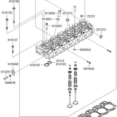 Hyundai/Kia 22311-87000 Прокладка головки блока цилиндров