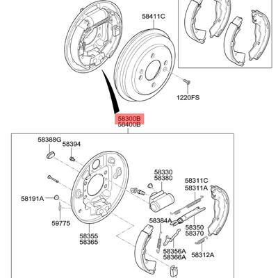 Hyundai/Kia 58310-1Y000 Барабан тормозной
