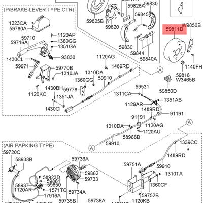 Hyundai/Kia 59811-62010 Барабан тормозной